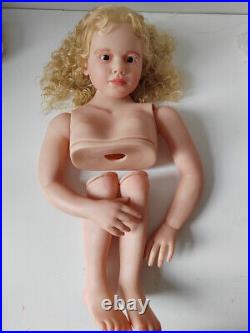 Huge 40 Gabriella Hand-Painted Reborn Newborn Doll Mold Kits with Body Connectors Huge 40 Gabriella Hand-Painted Reborn Newborn Doll Mold Kits with Body Connectors