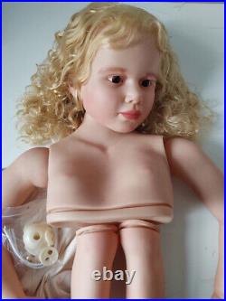 Huge 40 Gabriella Hand-Painted Reborn Newborn Doll Mold Kits with Body Connectors Huge 40 Gabriella Hand-Painted Reborn Newborn Doll Mold Kits with Body Connectors