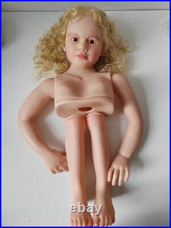 Huge 40 Gabriella Hand-Painted Reborn Newborn Doll Mold Kits with Body Connectors Huge 40 Gabriella Hand-Painted Reborn Newborn Doll Mold Kits with Body Connectors