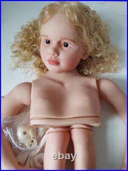 Huge 40 Gabriella Hand-Painted Reborn Newborn Doll Mold Kits with Body Connectors Huge 40 Gabriella Hand-Painted Reborn Newborn Doll Mold Kits with Body Connectors