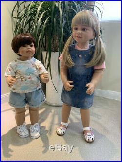 Huge Reborn Twins Boy&Girl Toddler Baby Dolls Real Child Size Realistic Looking