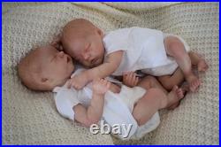 ICradle Reborn Baby Dolls Silicone Full Body 18 Inch Twins Newborn Baby Girls