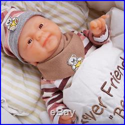 IVITA1650g Lifelike Reborn Baby Doll Girl Super Soft Upscale Gift 100% Silicone