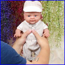 IVITA 14 Realistic Cute Boy Full Body Silicone Reborn Baby Waterproof Doll Toy