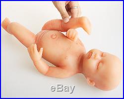 IVITA 15'' Skin Tone Silicone Reborn Realistic Sleeping Baby Girl Lovely Doll