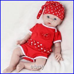IVITA 16 Inch Silicone Baby Dolls Girl Weighted 4.35 lb, NOT Vinyl, Silicone Full