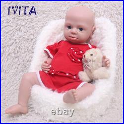 IVITA 19'' Solid Silicone Reborn Girl Doll Adorable Pretty Baby Infant Doll
