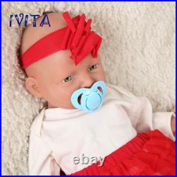 IVITA 20 Lifelike Cute Silicone Reborn Baby Doll Girl Xmas Gift Waterproof Toys