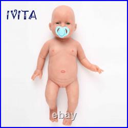 IVITA 20 Lifelike Cute Silicone Reborn Baby Doll Girl Xmas Gift Waterproof Toys