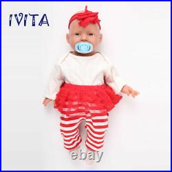 IVITA 20 Lifelike Cute Silicone Reborn Baby Doll Girl Xmas Gift Waterproof Toys