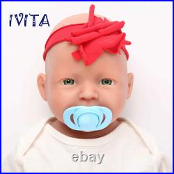 IVITA 20 Lifelike Cute Silicone Reborn Baby Doll Girl Xmas Gift Waterproof Toys