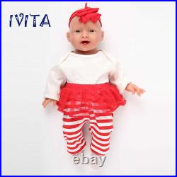 IVITA 20 Lifelike Cute Silicone Reborn Baby Doll Girl Xmas Gift Waterproof Toys