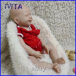 IVITA 20'' Vivid Soft Silicone Reborn Doll Lifelike Sleeping Baby Girl Gift