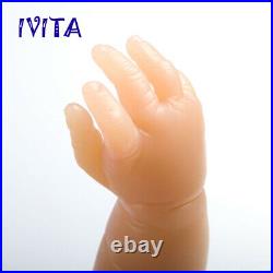 IVITA 21'' Big Silicone Reborn Baby 4900g Realistic Big Eyes Silicone Girl Doll