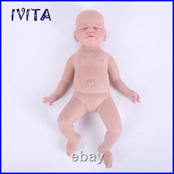 IVITA 21'' Silicone Reborn Doll Eyes Closed Sleeping Girl Floppy Silicone Doll