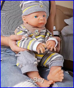 IVITA 22'' Lifelike Reborn Dolls Baby BOY For Kids Full Silicone Body Toddler