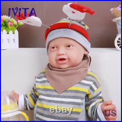 IVITA 23'' Big Reborn BOY Full Body Silicone Doll Adorable Smile Baby Infant