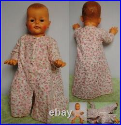 Ideal Bye Bye Baby Playpal Doll Original Gown/Vintage Diaper