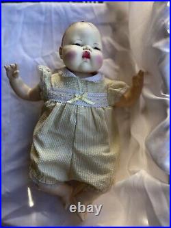 Ideal Thumbelina 18' Soft Body Doll Molded Hair Yellow Jumpsuit 80's CBS Corp