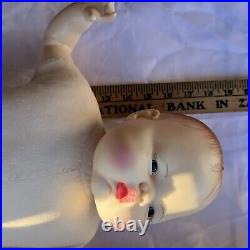 Ideal Thumbelina 18' Soft Body Doll Molded Hair Yellow Jumpsuit 80's CBS Corp