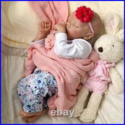JIZHI Lifelike Reborn Baby Dolls Girl 17 Inch Full Vinyl Body Washable Realis JIZHI Lifelike Reborn Baby Dolls Girl 17 Inch Full Vinyl Body Washable Realis