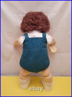 Jesmar Cabbage Patch Kids Doll Spain Brown Fuzzy Hair, Blue Eyes And Freckles