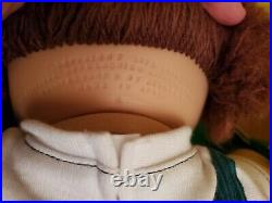 Jesmar Cabbage Patch Kids Doll Spain Brown Fuzzy Hair, Blue Eyes And Freckles