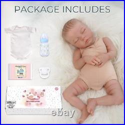 KSBD Reborn Baby Dolls Delilah with Realistic Veins, 18 inch Sleeping Newborn