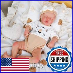 KUICEO Silicone Reborn Baby Doll 18in Weighted 5.4LB