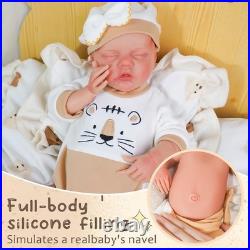 KUICEO Silicone Reborn Baby Doll 18in Weighted 5.4LB