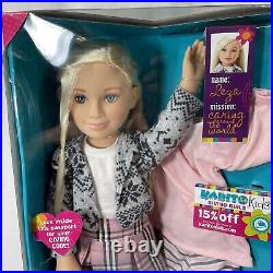 Karito Kids Leza Doll 21 Blonde Blue Eyes Extra PJs Giving Girl 2010 New In Box