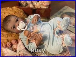Kinby Reborn Baby Doll Imani Realborn 17'' Vinyl Doll Soft Body With Extras