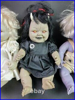 Krypt Kiddies Doll Anatomically Correct Creepy Demon Baby Lot of 5 Scary Horns