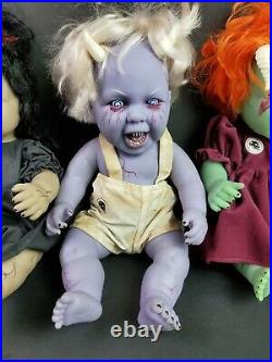 Krypt Kiddies Doll Anatomically Correct Creepy Demon Baby Lot of 5 Scary Horns