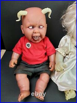 Krypt Kiddies Doll Anatomically Correct Creepy Demon Baby Lot of 5 Scary Horns
