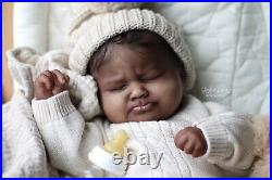 LIFELIKE AA/ Biracial Reborn Baby Girl Sage Asleep SO REAL realistic