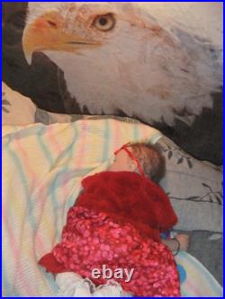 LIFELIKE GORGEOUS! Baby with German glass eyes Laura Tuzio Ross reborn Doll