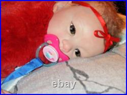 LIFELIKE GORGEOUS! Baby with German glass eyes Laura Tuzio Ross reborn Doll