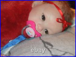 LIFELIKE GORGEOUS! Baby with German glass eyes Laura Tuzio Ross reborn Doll
