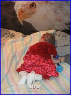 LIFELIKE GORGEOUS! Baby with German glass eyes Laura Tuzio Ross reborn Doll