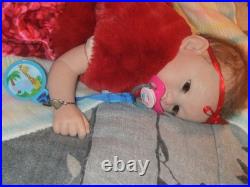 LIFELIKE GORGEOUS! Baby with German glass eyes Laura Tuzio Ross reborn Doll