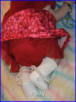 LIFELIKE GORGEOUS! Baby with German glass eyes Laura Tuzio Ross reborn Doll