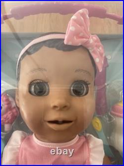 LUVABELLA Interactive Baby Doll Brunette Brown SpinMaster New in Box Sealed