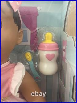 LUVABELLA Interactive Baby Doll Brunette Brown SpinMaster New in Box Sealed