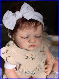 Laci Christine's Newborn Size Reborn Doll Andrea Lynn Handmade Rooted Mohair