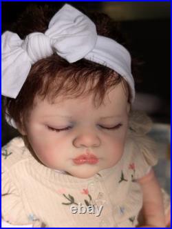 Laci Christine's Newborn Size Reborn Doll Andrea Lynn Handmade Rooted Mohair