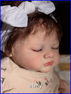 Laci Christine's Newborn Size Reborn Doll Andrea Lynn Handmade Rooted Mohair