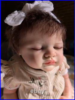 Laci Christine's Newborn Size Reborn Doll Andrea Lynn Handmade Rooted Mohair