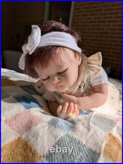 Laci Christine's Newborn Size Reborn Doll Andrea Lynn Handmade Rooted Mohair
