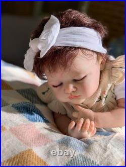 Laci Christine's Newborn Size Reborn Doll Andrea Lynn Handmade Rooted Mohair